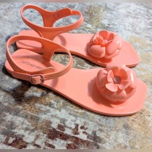 Jeffrey Campbell Women's Sandals FLEURISSE Jelly Sandals- size- 8 Pink NWB